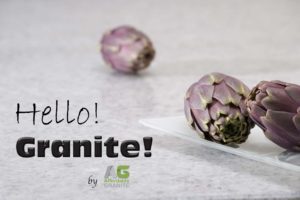 Hello! Granite! Granite worktops Caesarstone Organic White close up a