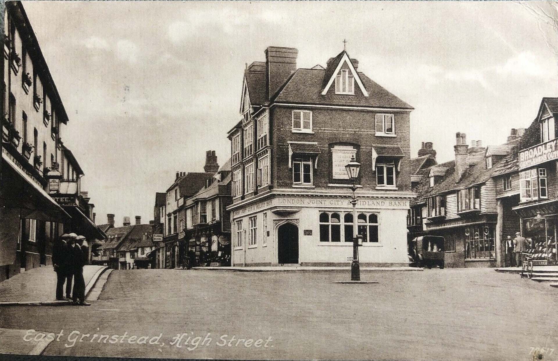 An old postcard of East Grinstead, granite worktops west sussex