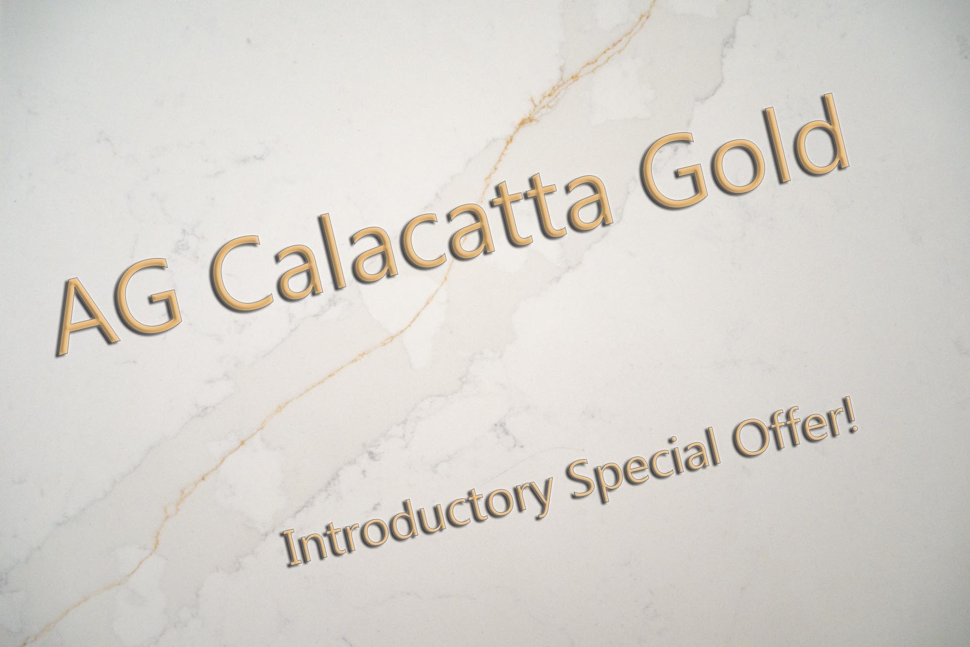 AG Calacatta Gold introductory Special Offer