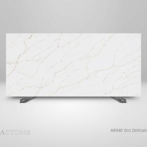 AR640 Oro Delicato slab view arenastone quartz worktops