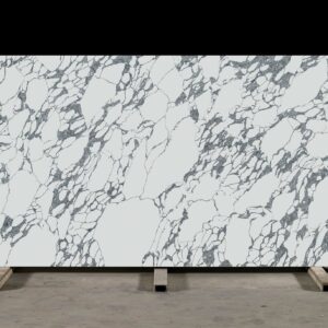 AR830 Arabescato Aria quartz worktops full slab view by arenastone