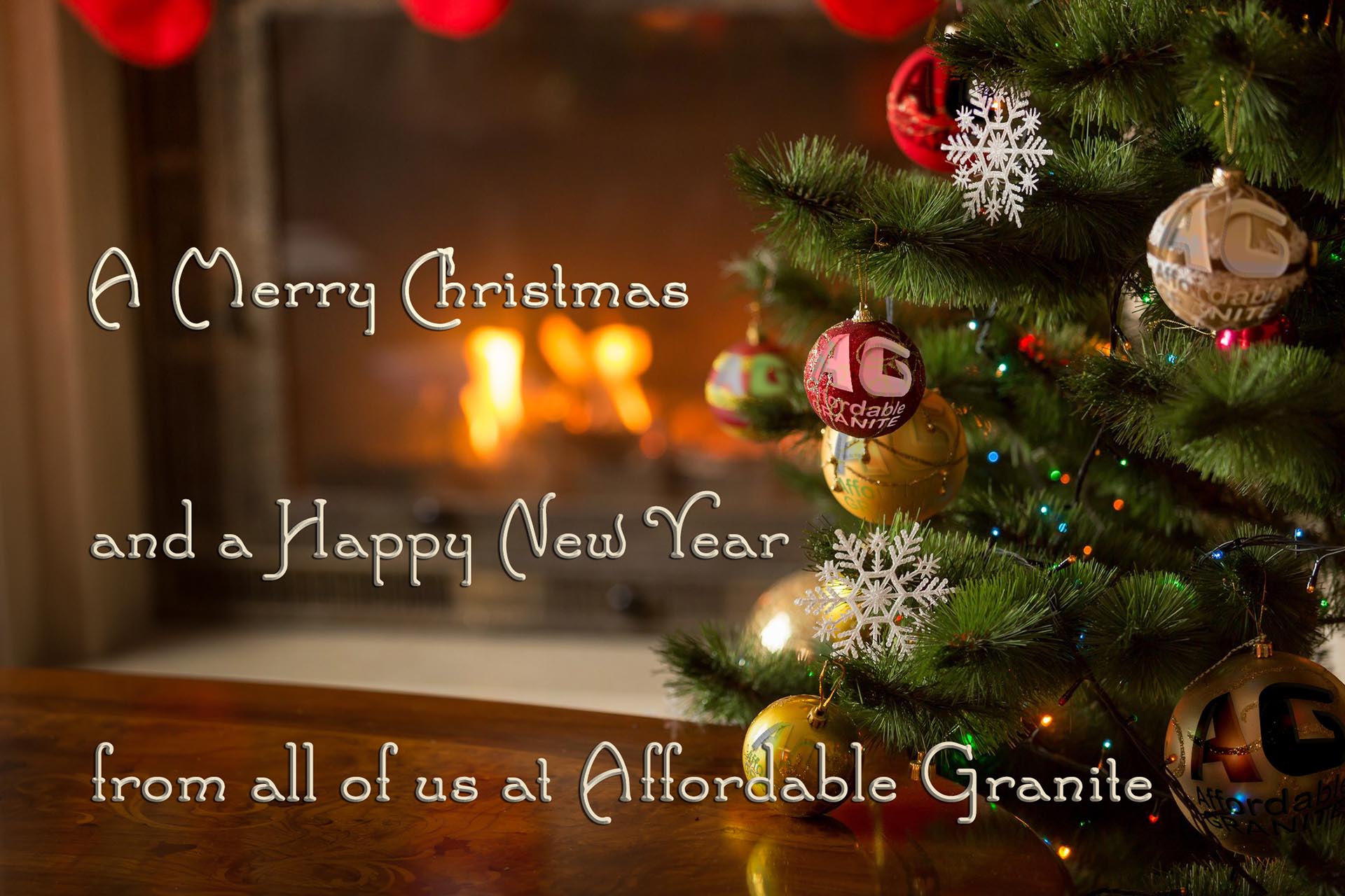 Affordable Granite Christmas Card 2021