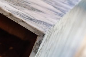 Arabescato Cerviole Honed marble mitred downstands