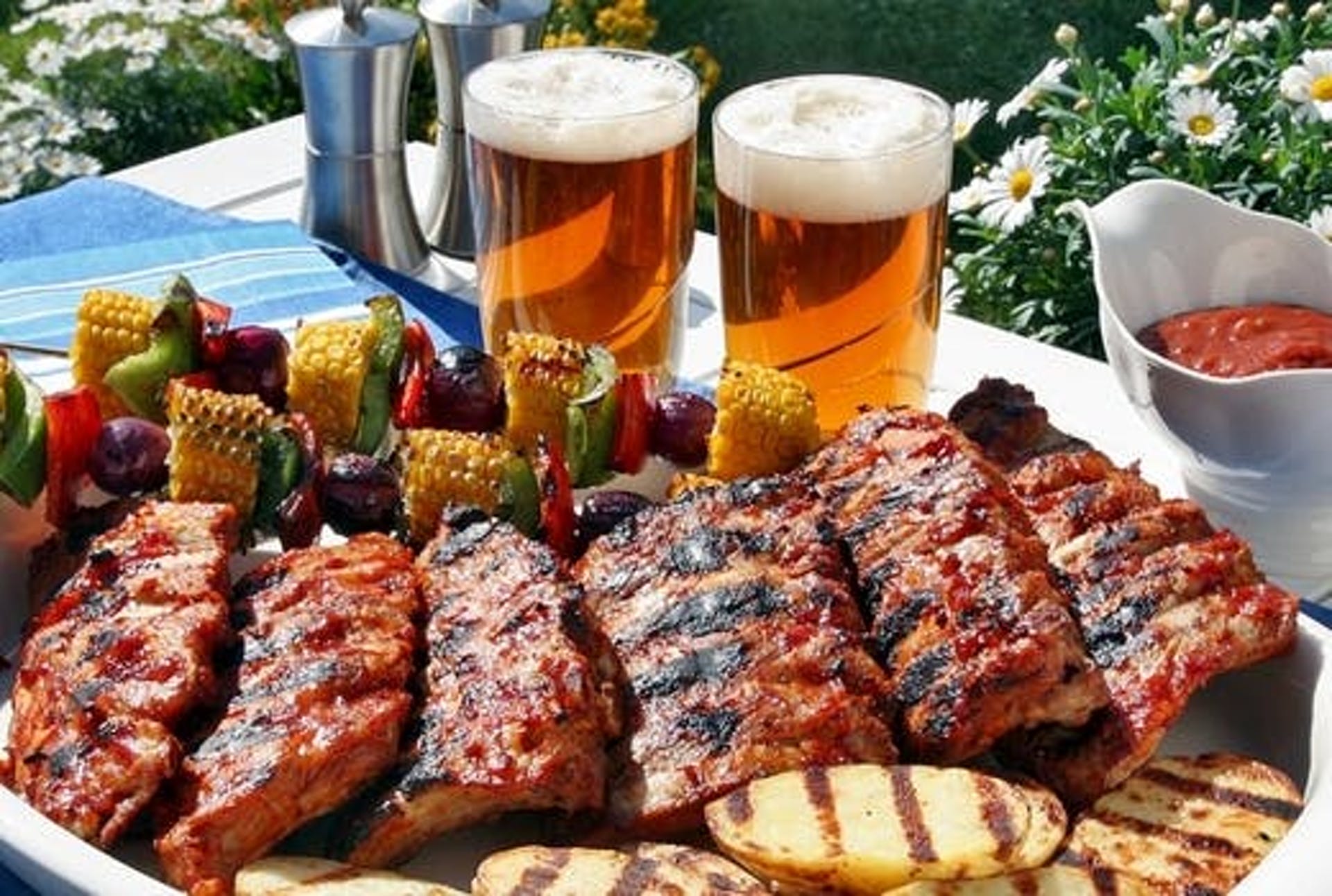 BBQ and beer BBQ and beer