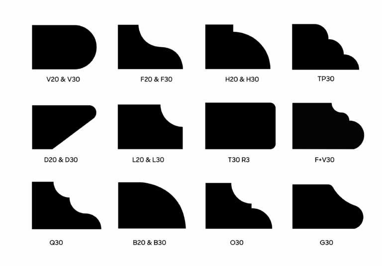 Bespoke edge profiles for hire