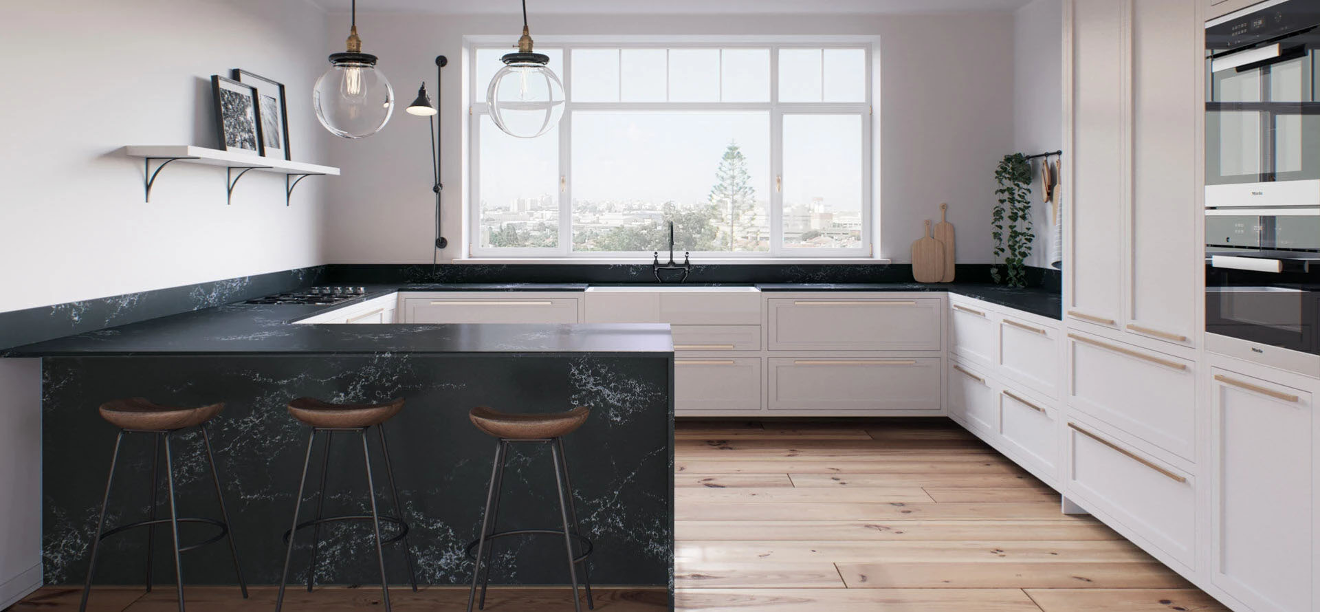platinum jubilee special offer Caesarstone empira black kitchen worktops