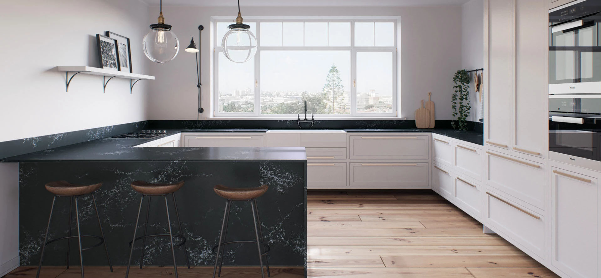 Caesarstone empira black kitchen worktops platinum jubilee special offer Caesarstone empira black kitchen worktops