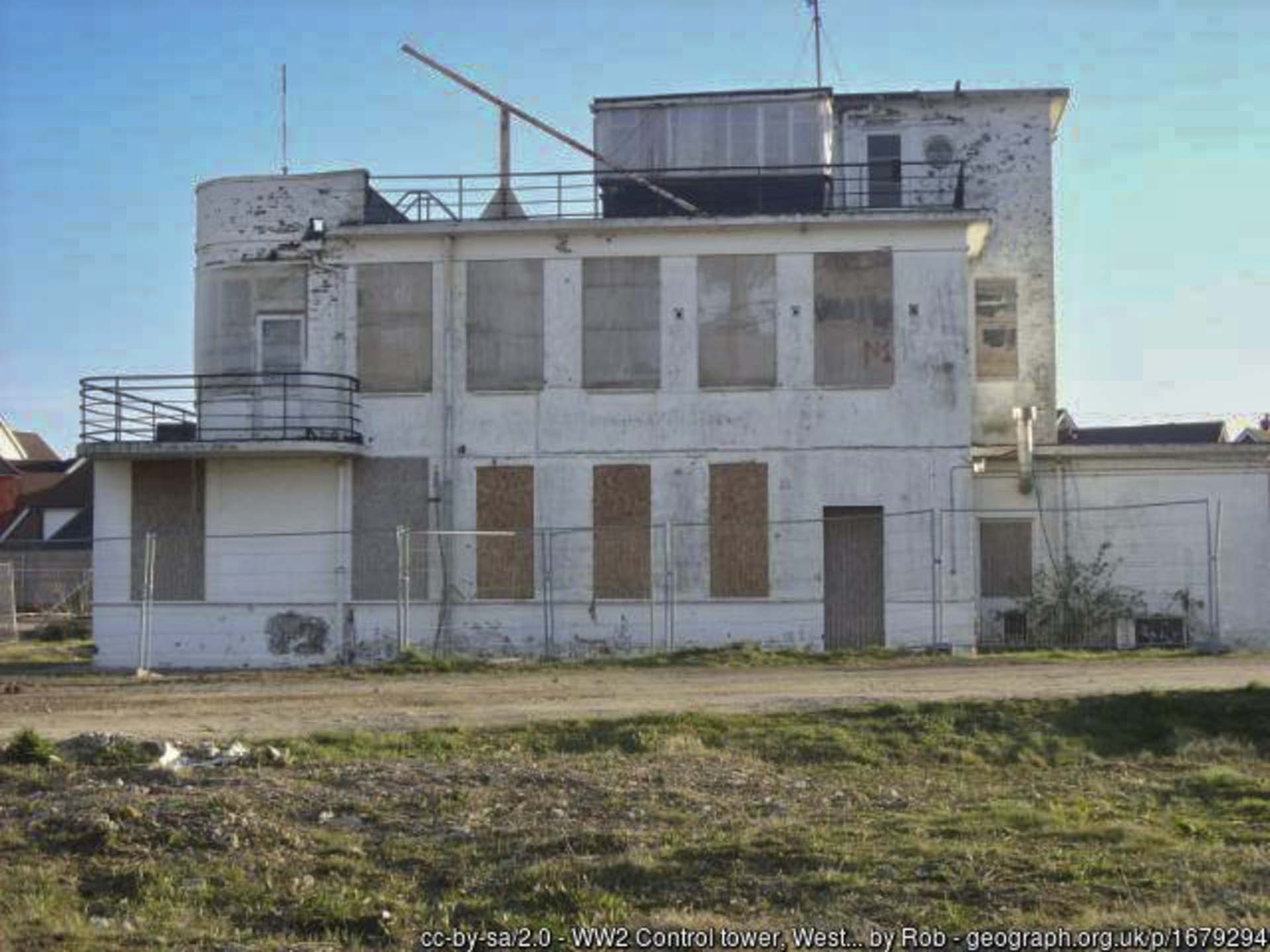 Control tower West Malling aerodrome maidtsone kent quartz worktops Maidstone Kent geograph-1679294-by-Rob