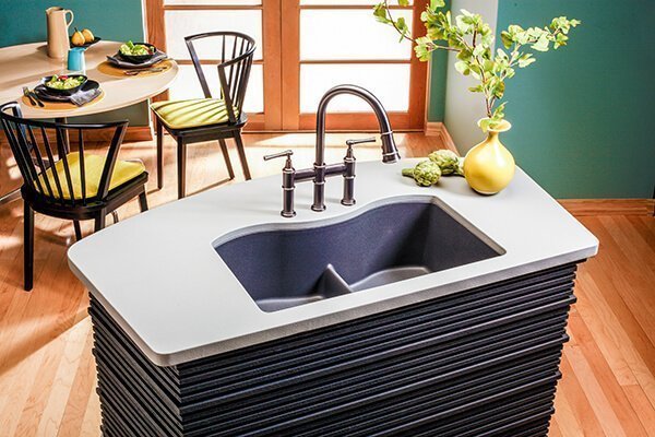elgulb3322gy1-a sink on kitchen island