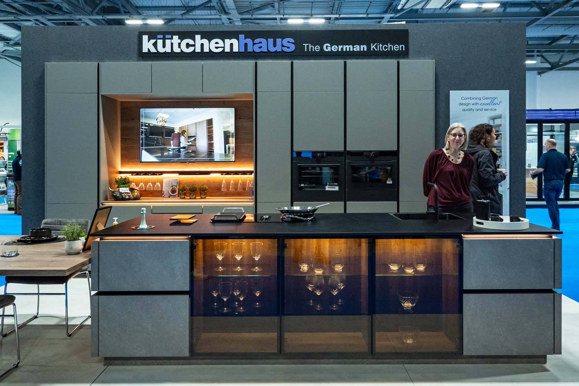 Large and German and Cool - the Kutchenhaus stand Homebuilding Renovating Show HBR Farnborough