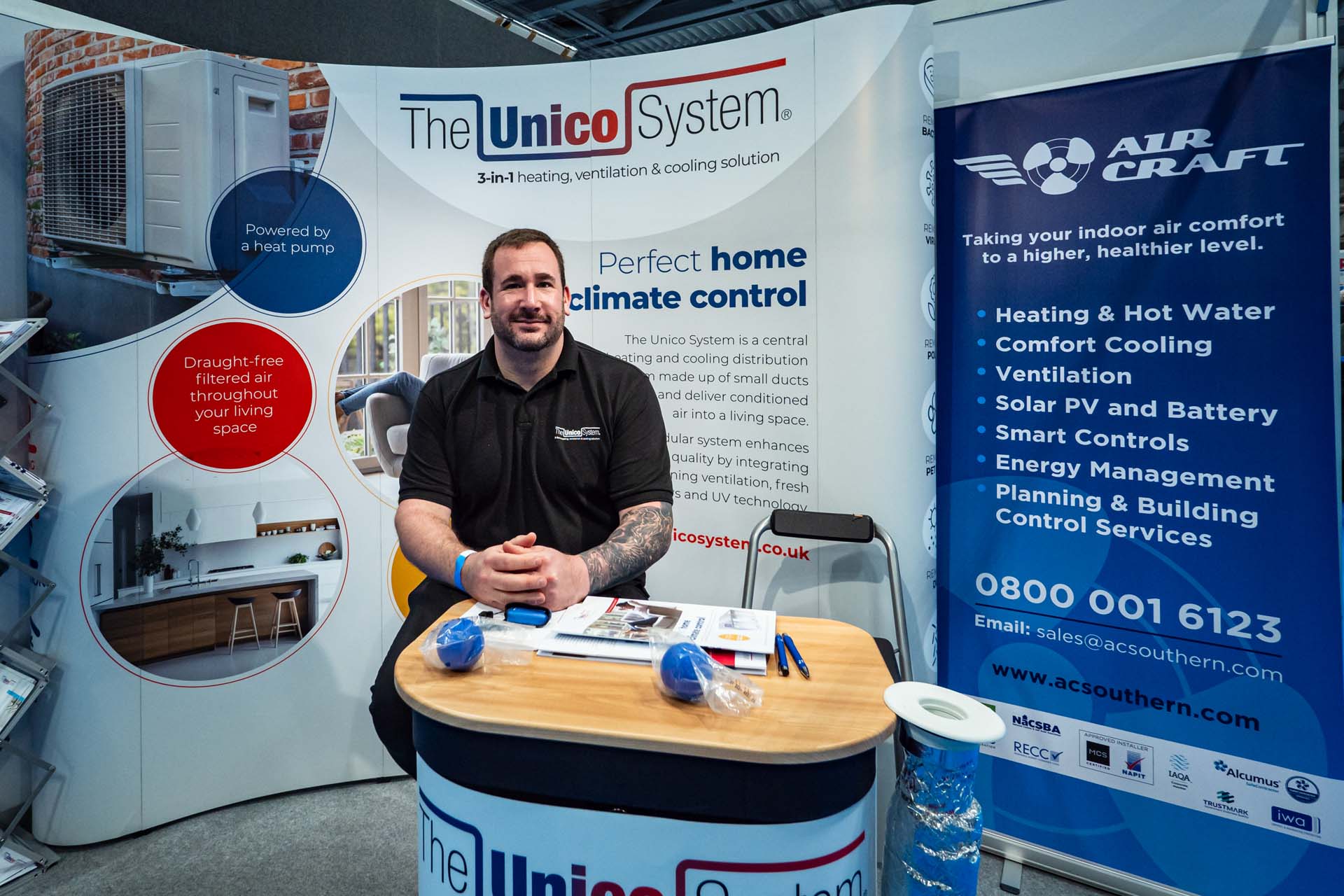 The Unico System and Aircraft heating ventilation and cooling solutions Homebuilding Renovating Show HBR Farnborough