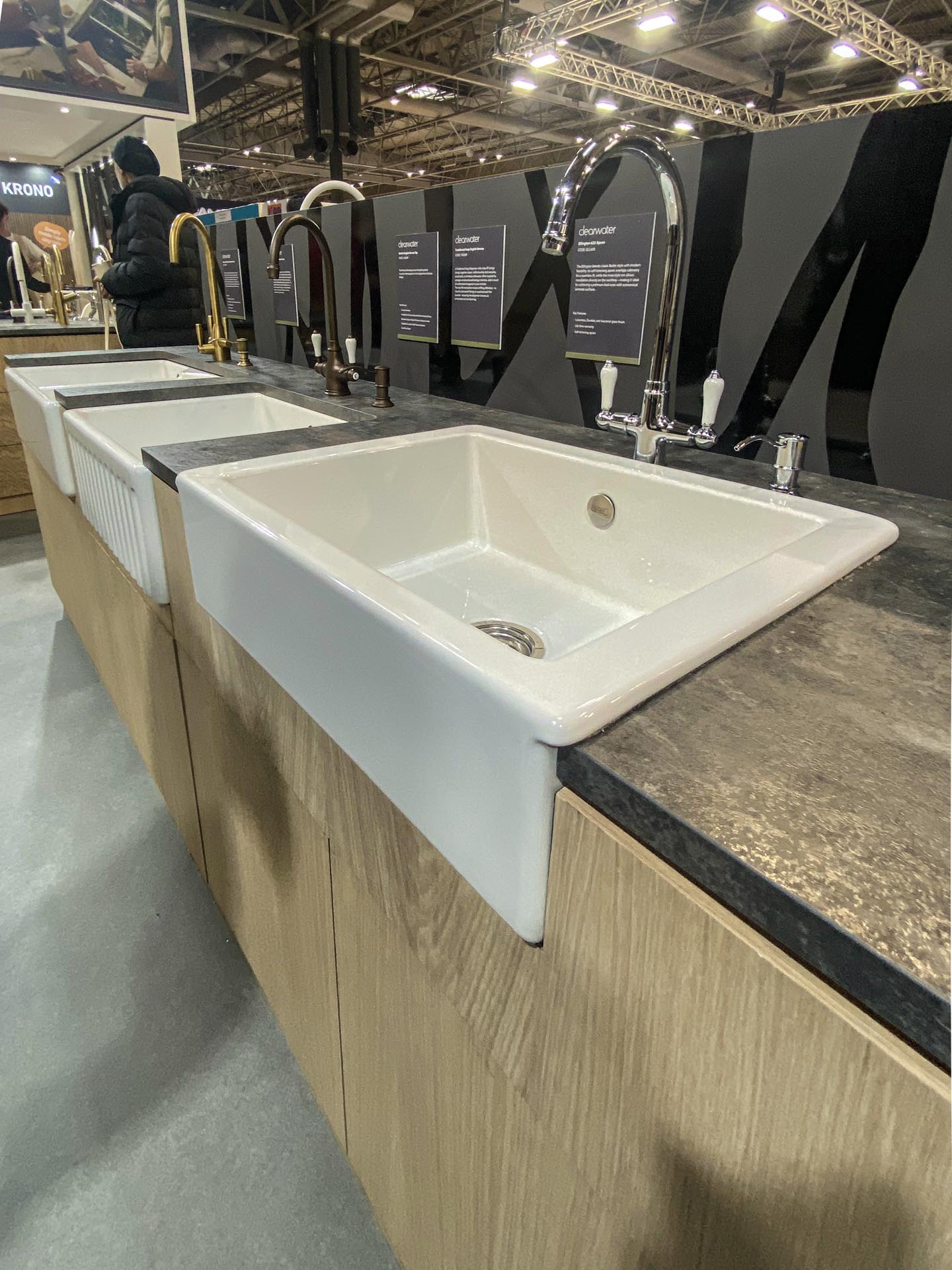 clearwater belfast sink at kbb show