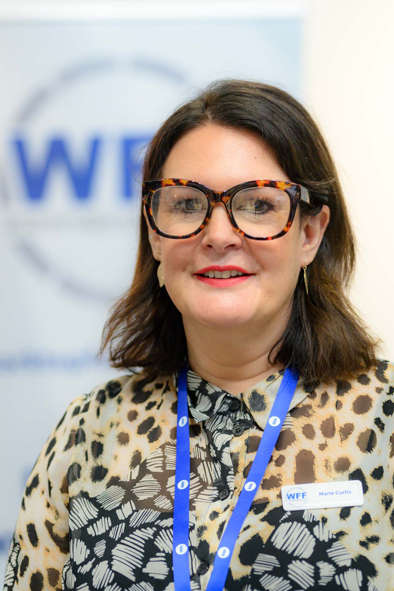 Marie Curtis, newly arrived full-time membership secretary and admin for the WFF
