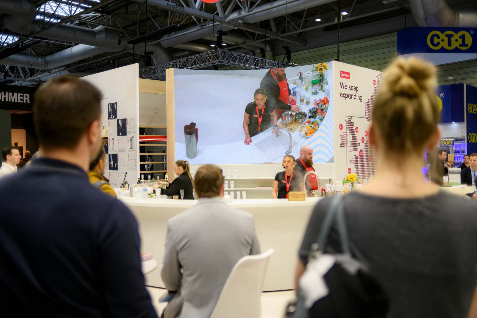 Quooker tap demonstration at KBB show 2024