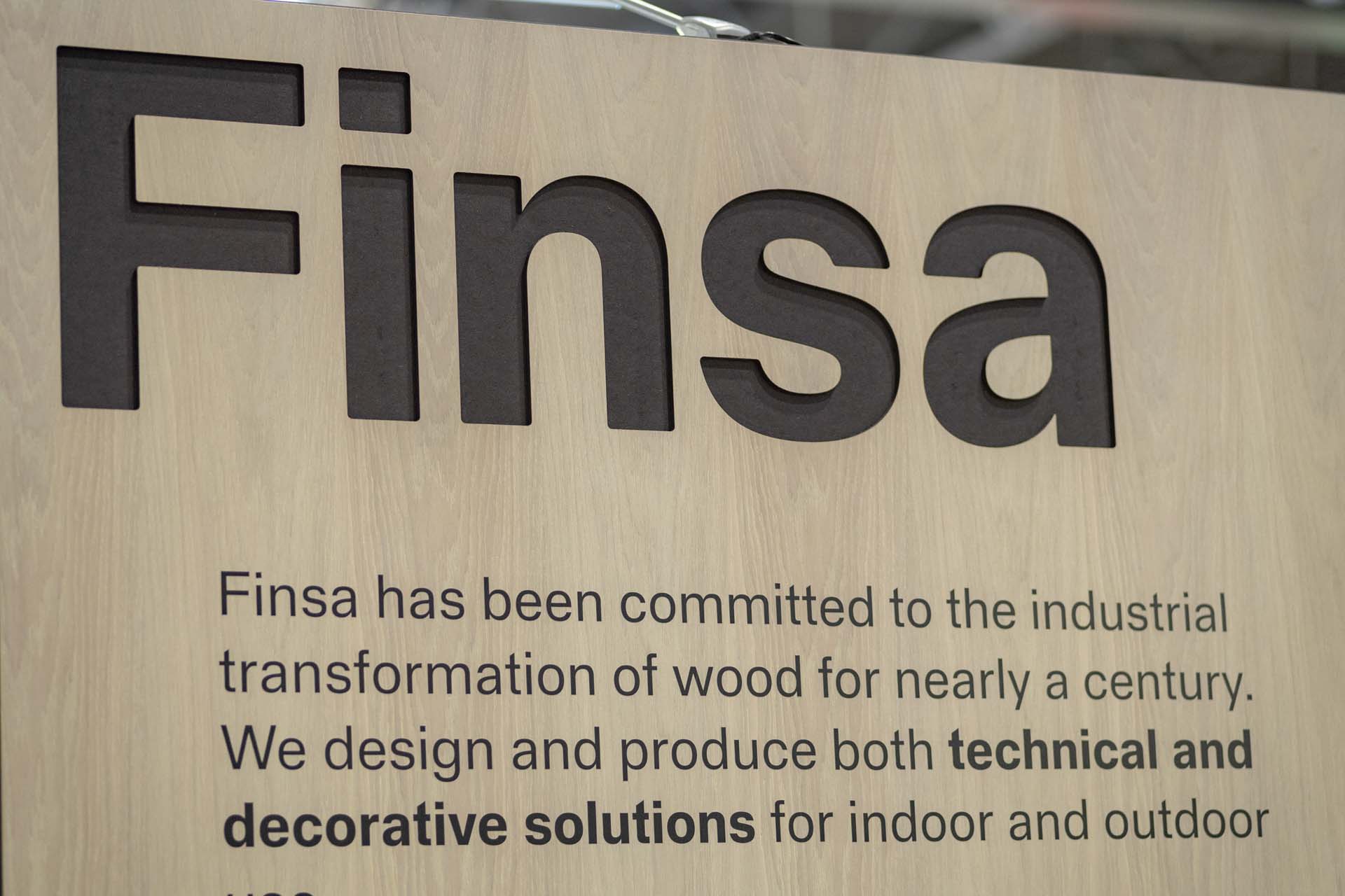 Finsa tech stand at KBB show - the transformation of wood