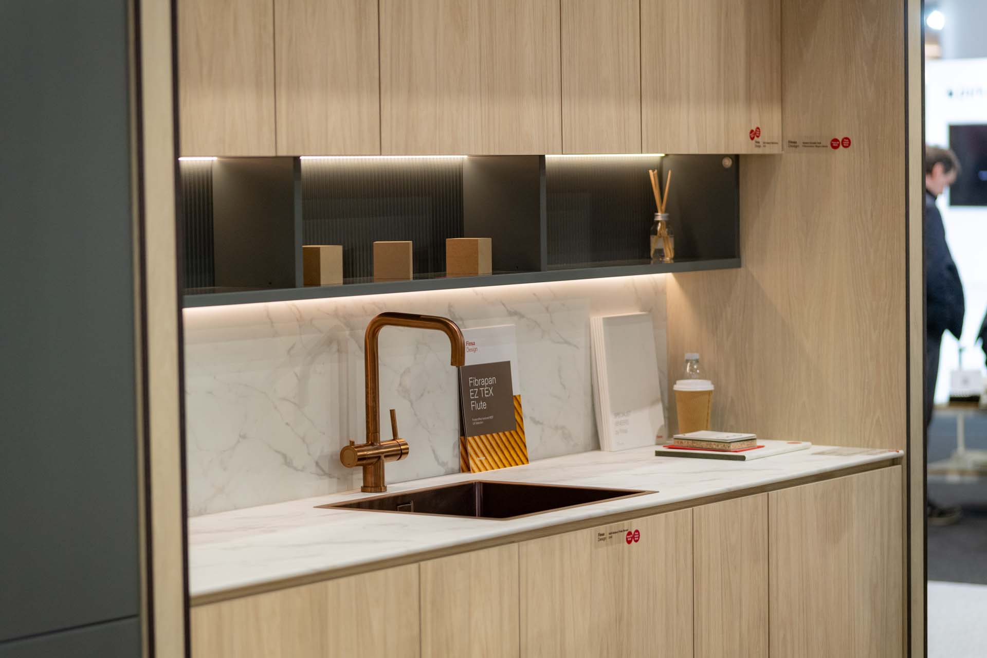 Finsa tech stand at KBB show - the transformation of wood