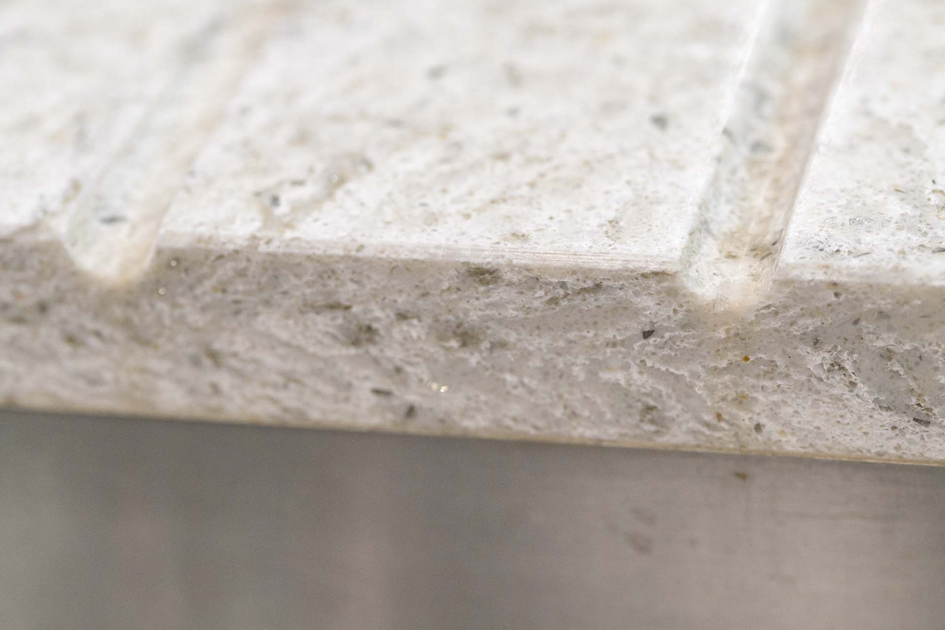 drainer grooves close up Fiji quartz worktops Uckfield East Sussex