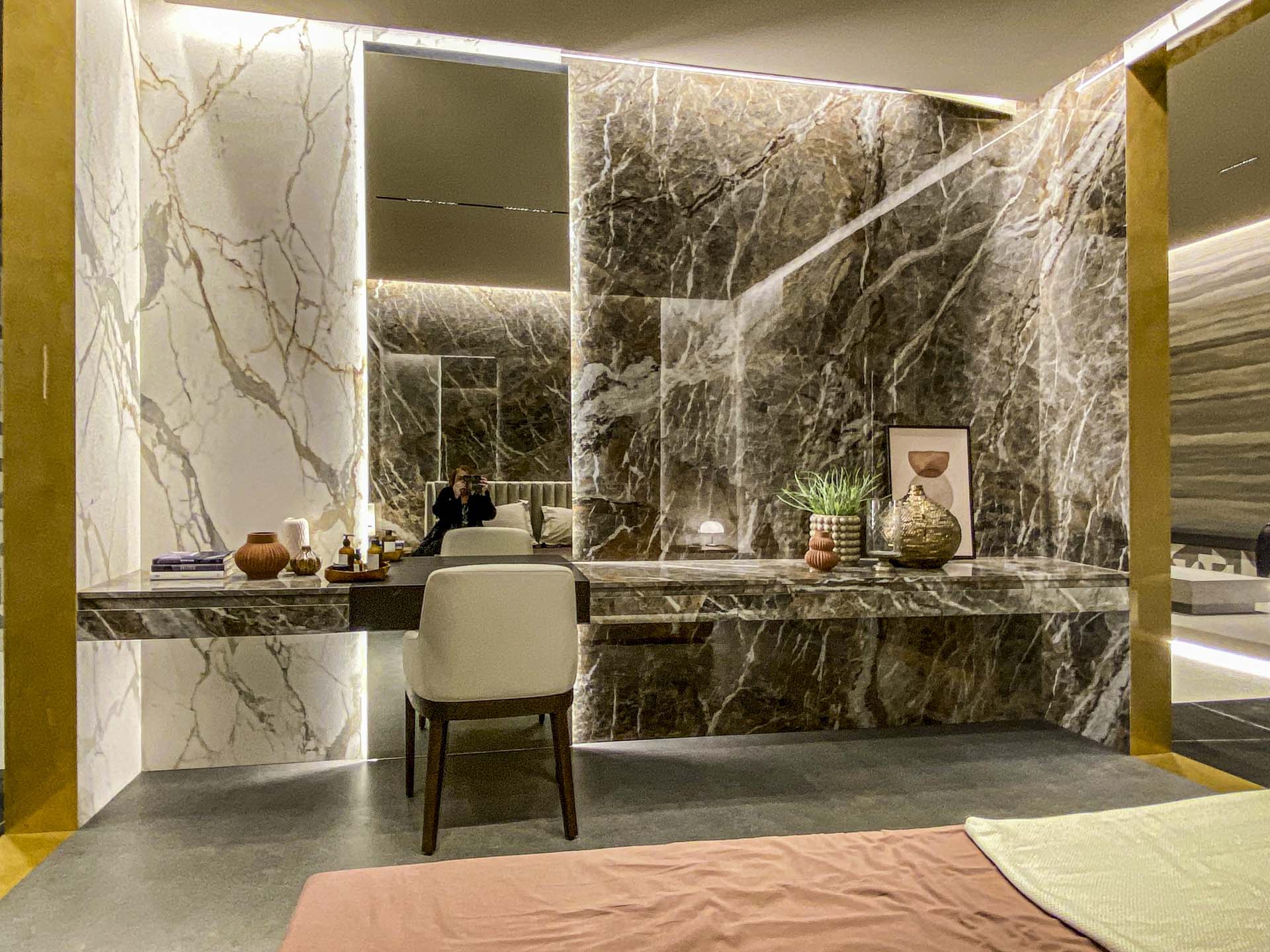amazing granite worktops at Milan show