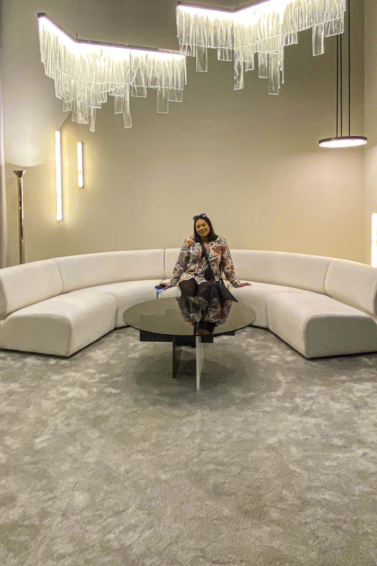 Cassie and Naomi at the Milan Design show the best quartz worktops company