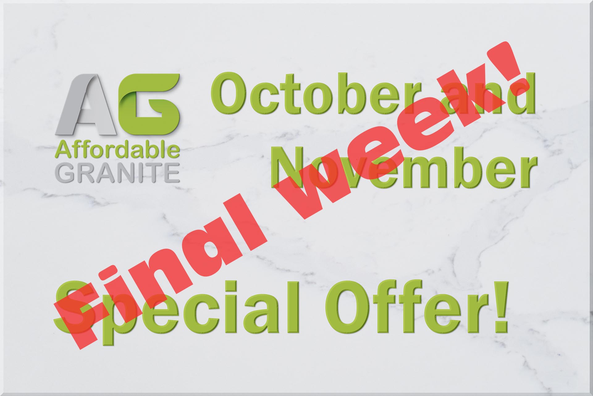October november special offer granite worktops cheap christmas offer last week red