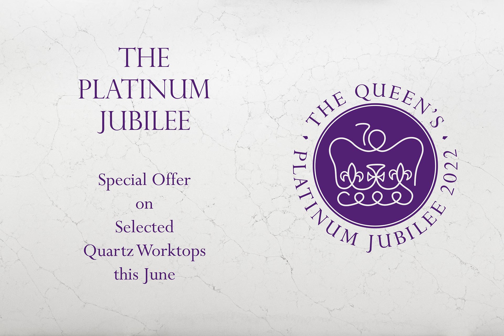 Platinum jubilee special offer selected quartz worktops special offer red