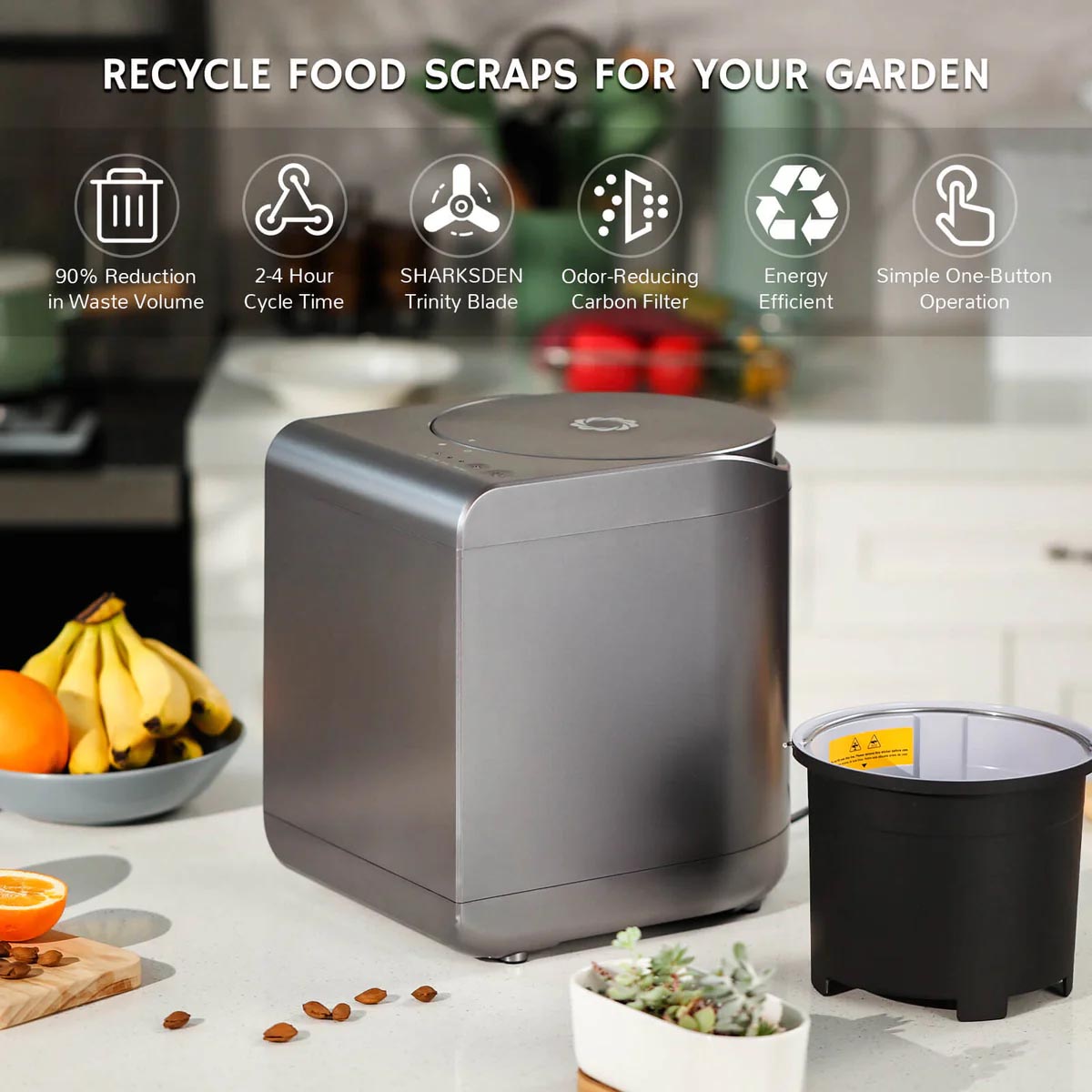 Kitchen worktops Revive Electric Kitchen Composter