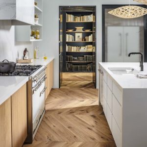Silestone Iconic white quartz island and worktops
