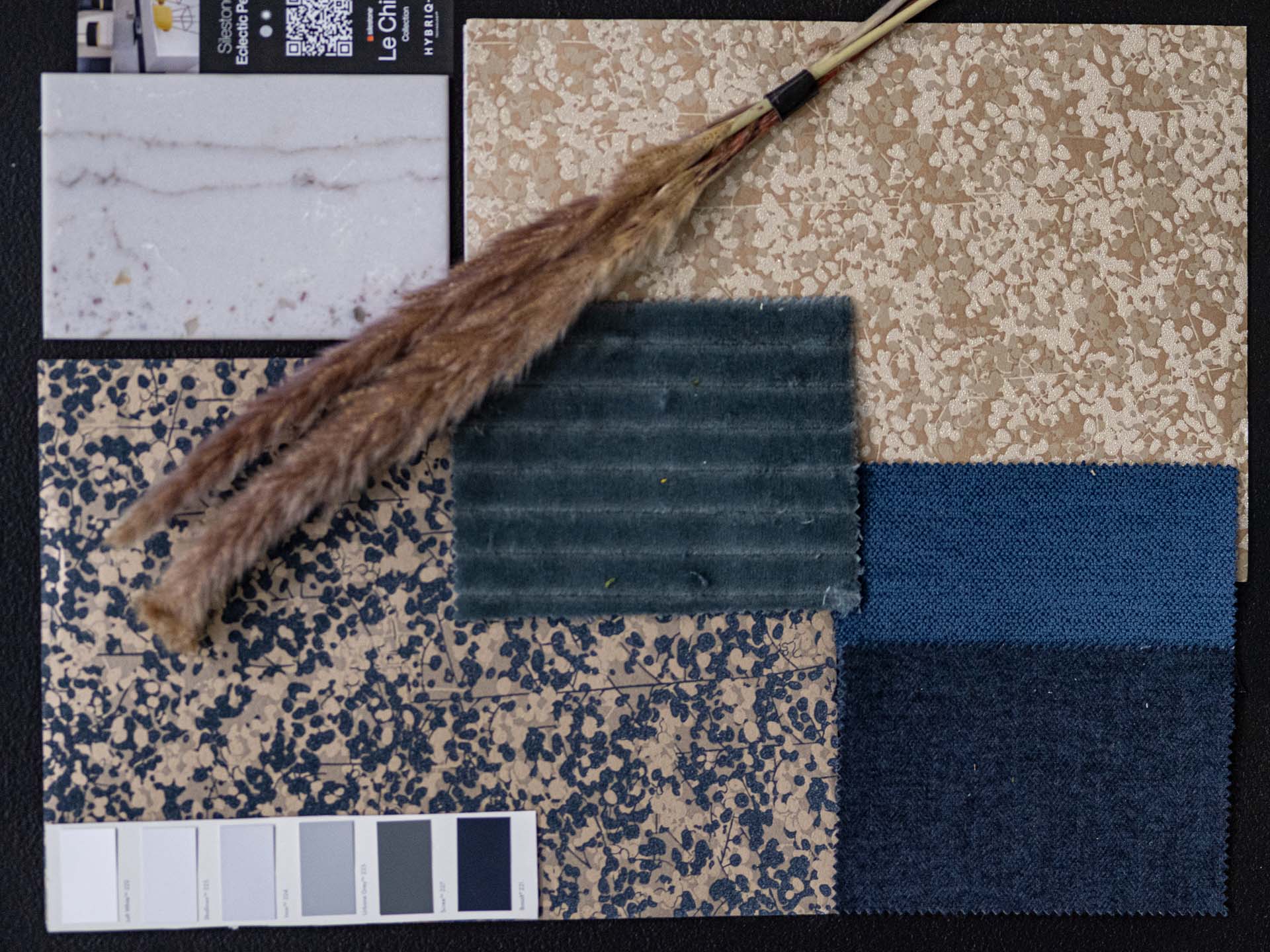 Silestone Le Chic Launch 193725 b Eclectic Pearl quartz moodboard Silestone Le Chic Launch