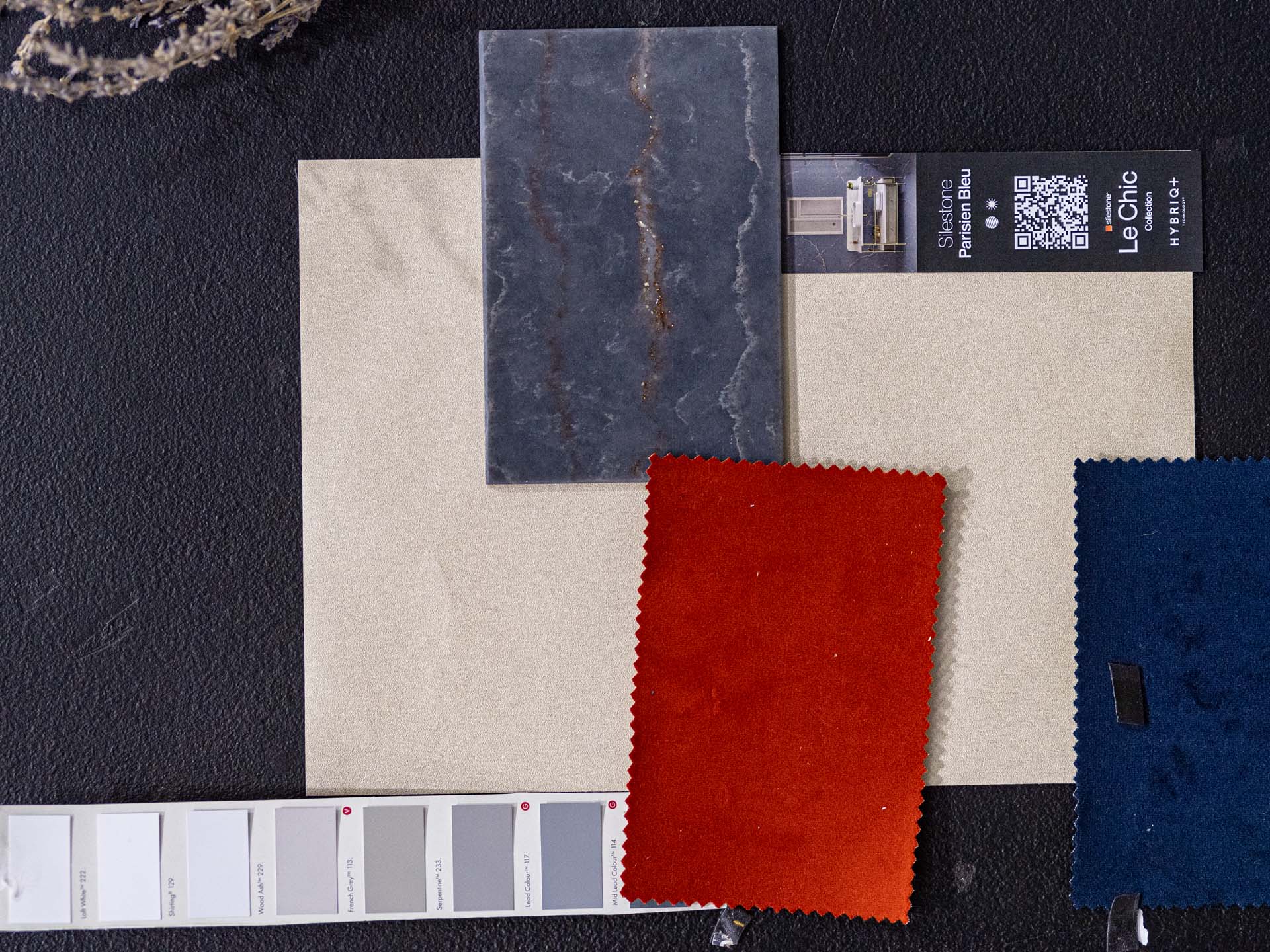 Silestone Le Chic Launch 193739 b Silestone Parisian Bleu quartz Moodboard Silestone Le Chic Launch
