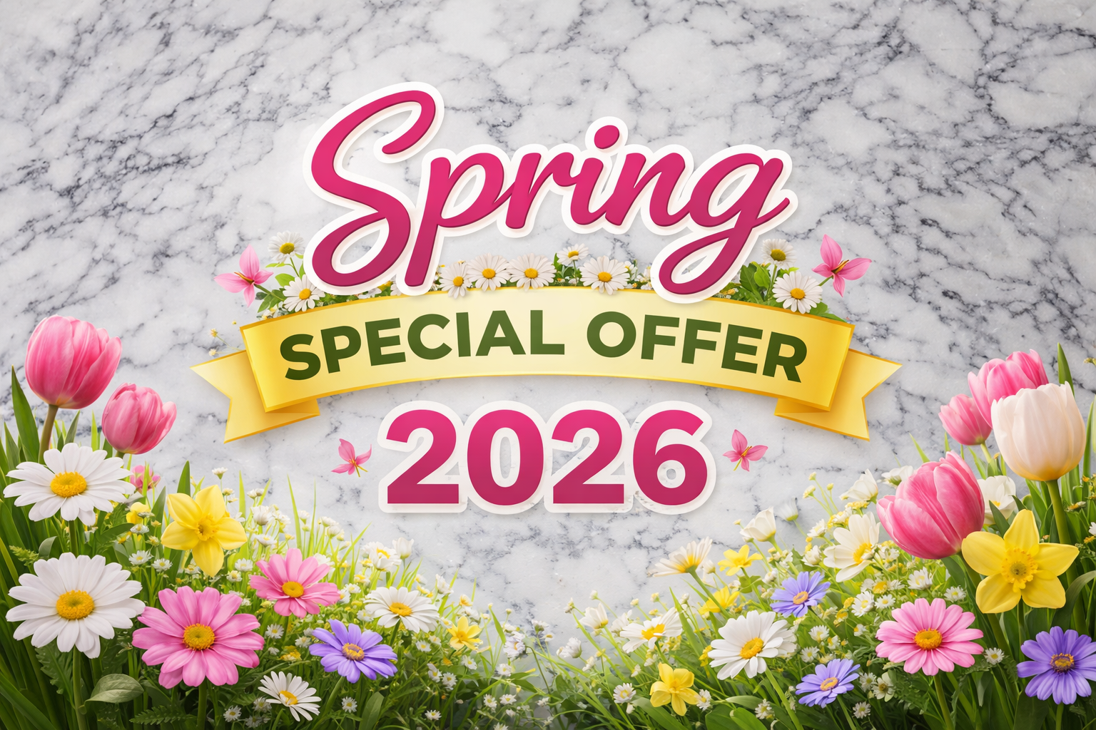 Feature image for spring special offer. This image is AI Generated.