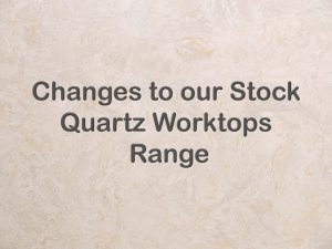 Stock quartz worktops changes Basilica Coastline Opal