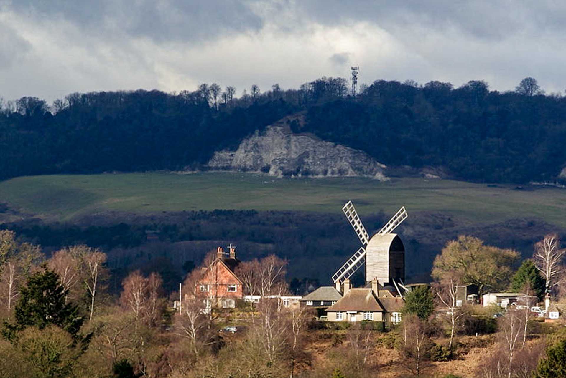Surrey granite worktops Reigate Heath Windmill Surrey geograph.org.uk 1700889 peter Trimming attribution-a