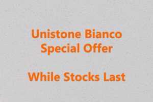 Unistone Bianco quartz worktops special offer banner