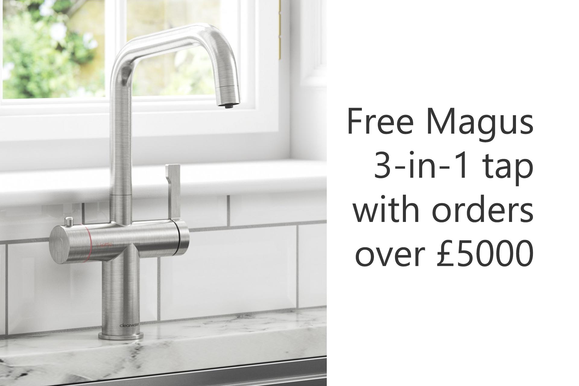 clearwater-magus-3-in-one-hot-water-kitchen-tap-brushed-c offer 2024 clearwater-magus-3-in-one-hot-water-kitchen-tap-brushed-c offer 2024