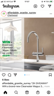 instagram giveaway kettle tap