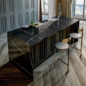 silestone eternal noir island mitred downstands silestone eternal noir island mitred downstands