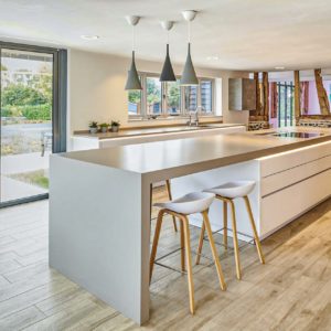 silestone kensho waterfall island mitred build up silestone kensho waterfall island mitred build up